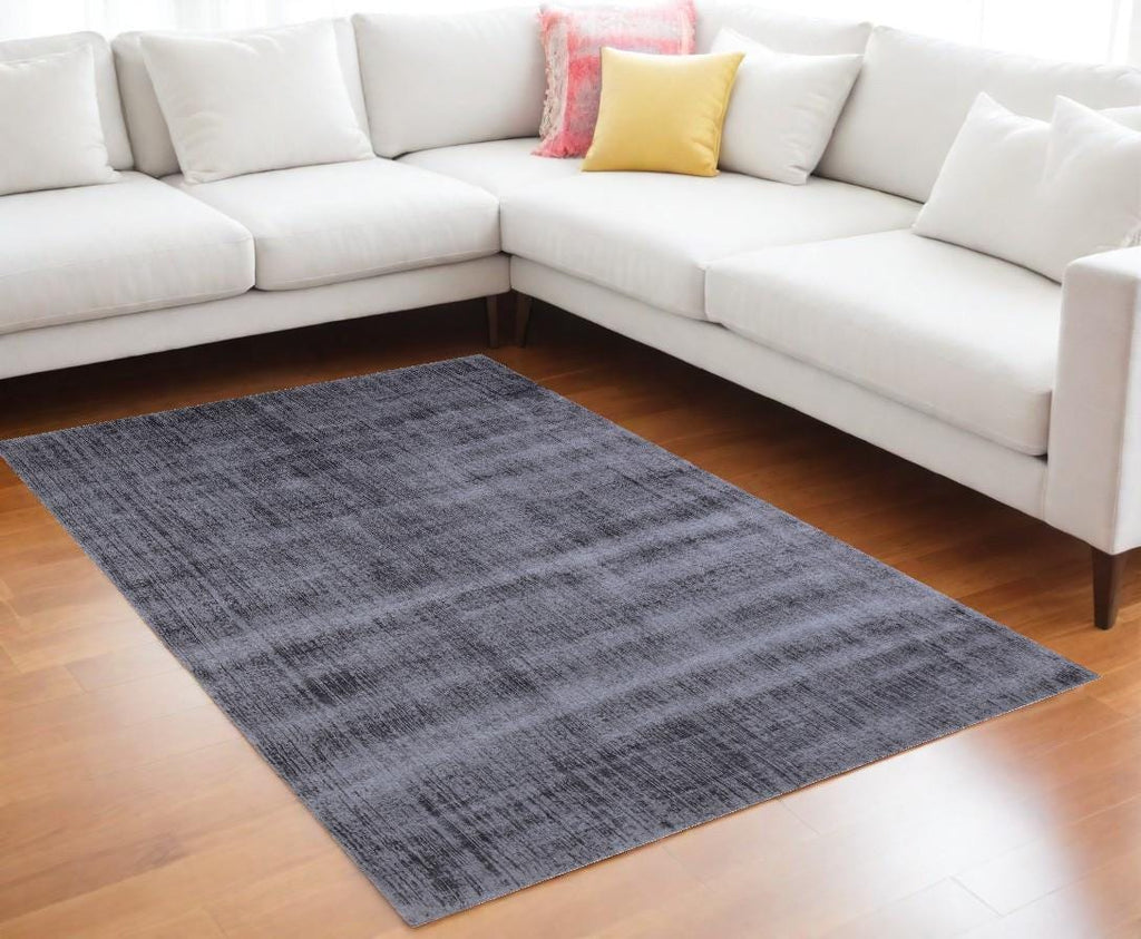 Modern Abstract Handloom Rug | 100% Tencel & Premium Wool Blend