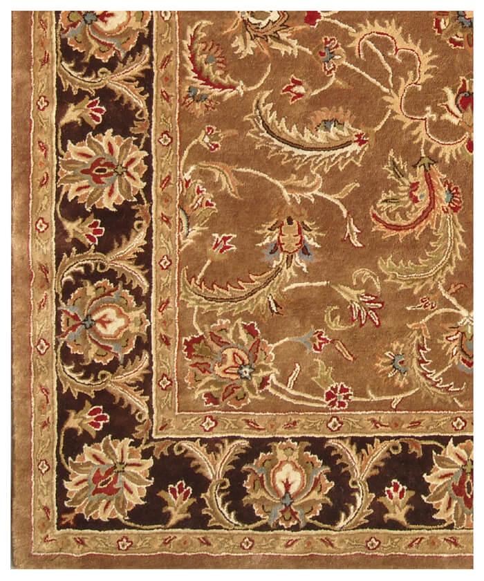 Hand-Tufted 5x8 Wool Rug | Traditional Floral Medallion Area Rug