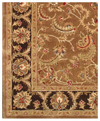 Hand-Tufted 5x8 Wool Rug | Traditional Floral Medallion Area Rug