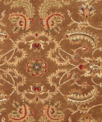 Hand-Tufted 5x8 Wool Rug | Traditional Floral Medallion Area Rug
