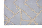 Hand Tufted 5X8  8X10  Blue Beige  wool  geometric modern rug for living room, bedroom and dining room