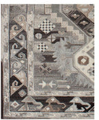 Hand-Tufted Geometric Tribal Rug | Earthy Neutral Tones