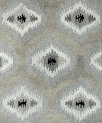 Hand Tufted 5X8 & 8X11 Natural Wool Geometric pattern rug for living room
