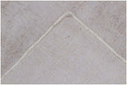 Modern Distressed Silver Handloom Rug | Wool & Bamboo Silk Blend