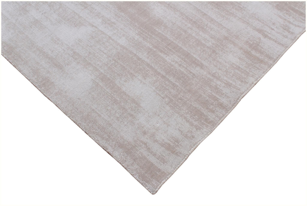 Modern Abstract Handloom Wool Rug - Neutral Sand & Ivory