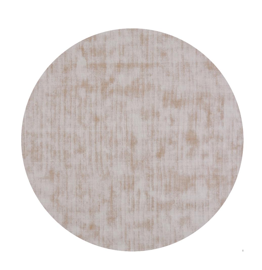 Modern Distressed Beige Rug | Premium Tencel & Handloom Wool