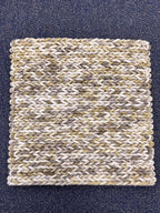 Handwoven Wool Braided Rug, Geometric Modern Design, Small Spaces