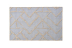 Hand Tufted 5X8  8X10  Blue Beige  wool  geometric modern rug for living room, bedroom and dining room