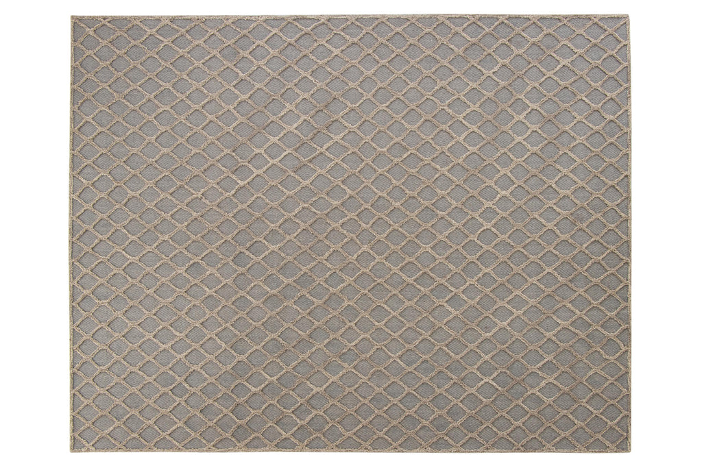 Hand Tufted 5X8  8X10  Tan Grey  wool  geometric modern rug for living room, bedroom and dining room
