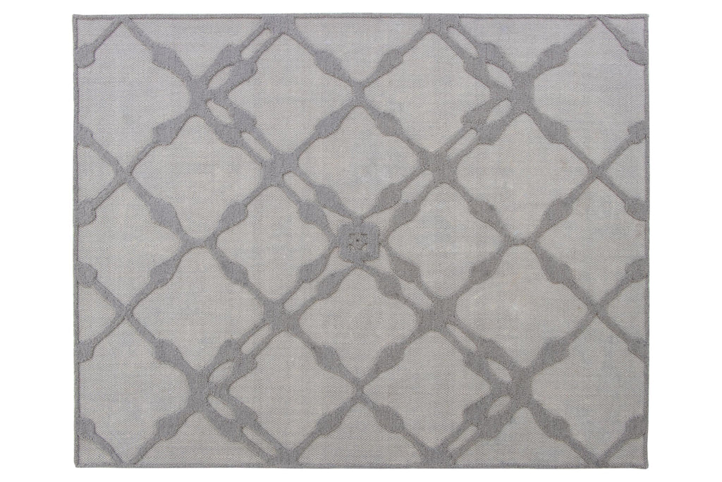 No tariff Hand Tufted 5X8  8X10 Grey Grey  wool  geometric modern rug with high low texture,  for living room, bedroom and dining room