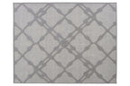 No tariff Hand Tufted 5X8  8X10 Grey Grey  wool  geometric modern rug with high low texture,  for living room, bedroom and dining room