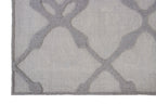 No tariff Hand Tufted 5X8  8X10 Grey Grey  wool  geometric modern rug with high low texture,  for living room, bedroom and dining room