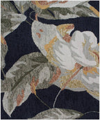 Midnight Magnolia: Hand-Tufted Floral Area Rug (8' x 10')