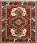 Rust Brown Hand Knotted Navajo Rug 5X8, 6X9,8X10, 9X12 & 10X14 handmade southwestern rug for living room, bedroom and dining room Quick ship