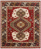 Rust Brown Hand Knotted Navajo Rug 5X8, 6X9,8X10, 9X12 & 10X14 handmade southwestern rug for living room, bedroom and dining room Quick ship