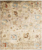Brown Hand Knotted area Rug 8X10, 9X12 transitional handmade Persian rug for living room, bedroom and dining room.