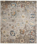 Hand Knotted Wool Area Rug, Transitional Persian Style, 8x10, 9x12