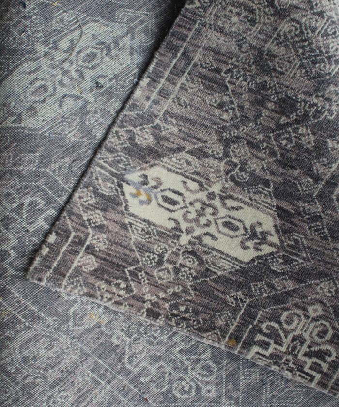 No tariff Grey Hand Knotted area Rug 9X12 handmade Persian rug for living room, bedroom and dining room