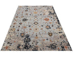 Hand Knotted Wool Rug Capri Distressed Transitional Area Rug for Living Room - Gray Blue Muted Oriental Carpet - 4x6 8x10 9x12 Large Custom