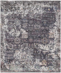 Multi color Hand Knotted area Rug 8X10 handmade oriental Persian rug transitional rug.