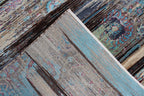 Beige blue Hand Knotted area Rug 5X8 handmade Persian rug.
