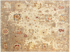 Hand Knotted Wool Area Rug 5x8, Beige Persian Rug