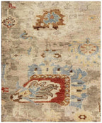 Brown Hand Knotted area Rug 8X10, 9X12 transitional handmade Persian rug for living room, bedroom and dining room.
