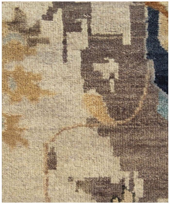 Hand Knotted Wool Area Rug, Transitional Persian Style, 8x10, 9x12