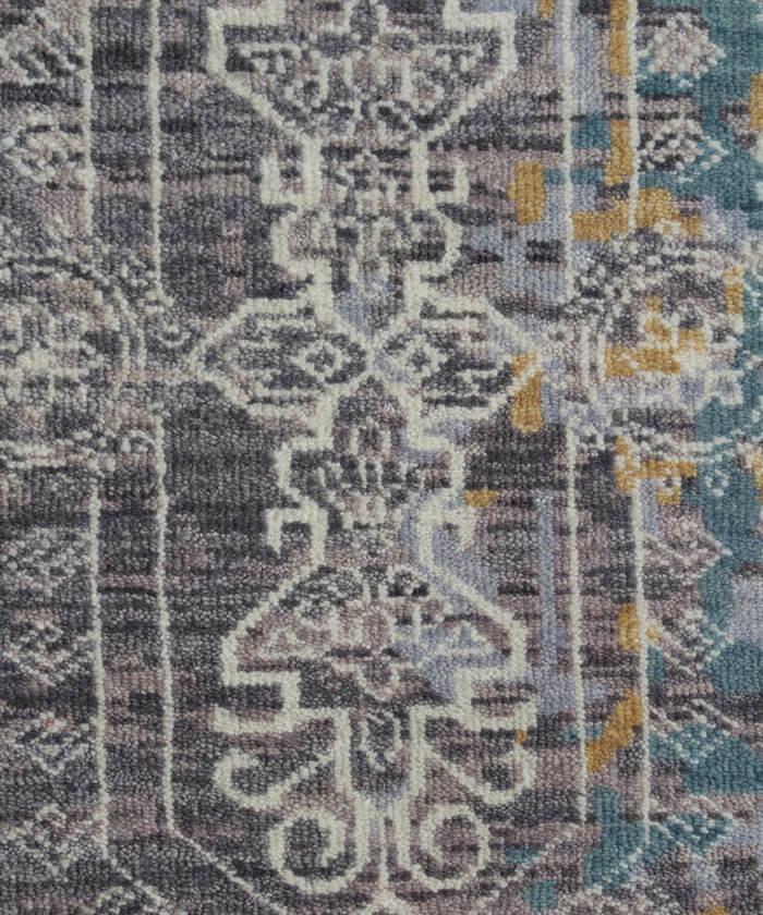 No tariff Grey Hand Knotted area Rug 9X12 handmade Persian rug for living room, bedroom and dining room