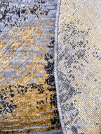 Radiant Abstract Round Wool & Silk Rug, Available in 6x6 ft, 8x8 ft and 9x9 ft