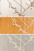 Beautiful Rust, Ivory, Gray modern handtufted 2.6x4 handmade rug for entry way, bedside, any cozy reading corners. perfect for small spaces