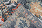 Timeless traditional 8X10 multicolor Oushak hand knotted Turkish area rug