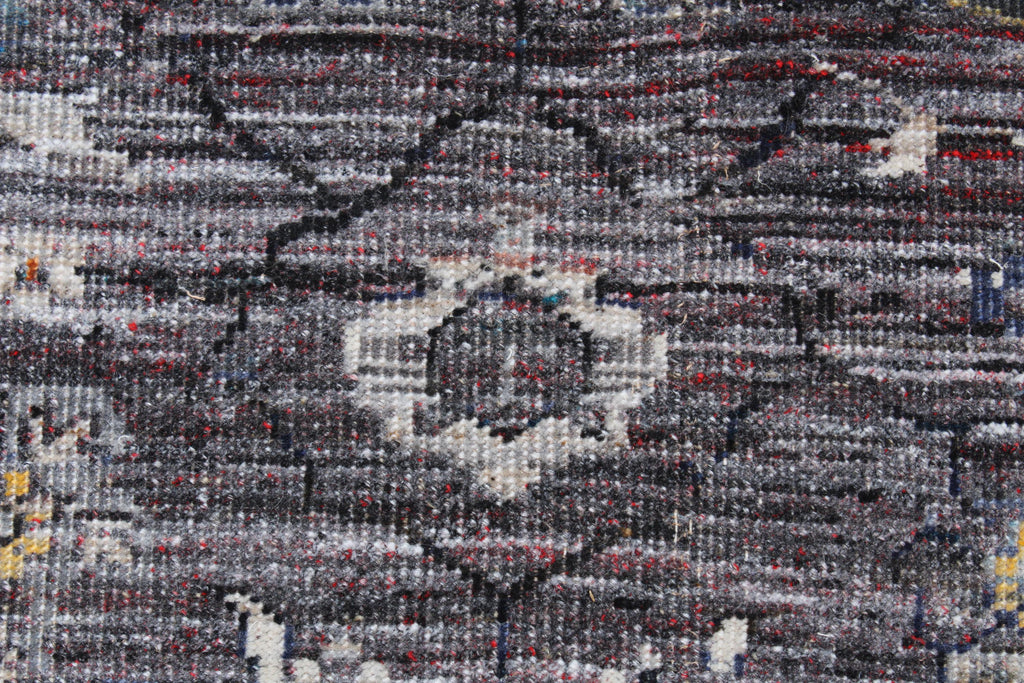 Multi color Hand Knotted area Rug 8X10 handmade oriental Persian rug transitional rug.