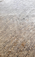 Beige Hand Knotted area Rug 5x8  handmade modern abstract rug for living room, bedroom and dining room, entry way, office, reading room