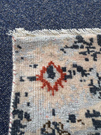 Gray beige Hand Knotted area Rug 4x6  handmade oriental Persian rug transitional rug- living room, family room,diningroom, bedroom, entryway