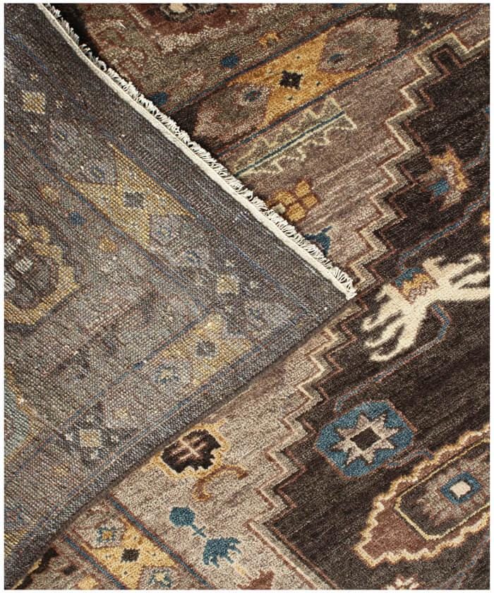8x10 ft, 9x12 ft Hand Knotted Wool Rug - Grey & Gold Oushak Medallion Area Rug