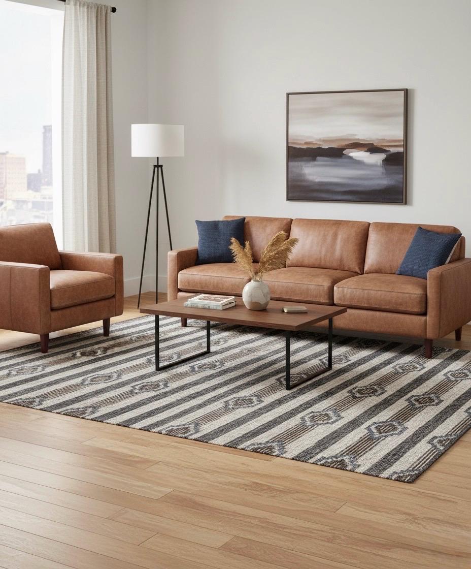 Handmade 5X8 8X10 Charcoal beige Wool geometric pattern area rug for living room, bedroom and dining room, study room office clearance sale
