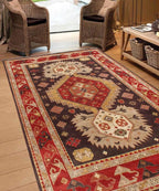 Hand-Knotted Navajo Wool Rug - Modern Southwestern Area Rug