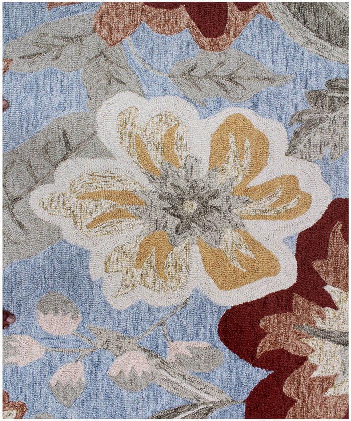 Botanical Bloom: Hand-Tufted Floral Wool Area Rug