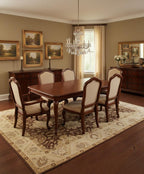 Hand-Knotted Brown & Beige Oriental Area Rug - 9x12 Classic Medallion Wool Carpet for Living Room, Dining, or Bedroom