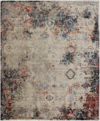 Hand knotted 12x15 Wool Rug - Distressed 8x10 Blue Red Cream Area Rug
