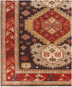 Hand-Knotted Navajo Wool Rug - Modern Southwestern Area Rug