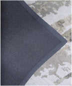 Abstract Charcoal & Rust Hand-Tufted Area Rug