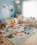 Enchanted Garden: Modern Hand-Tufted Floral Wool Rug