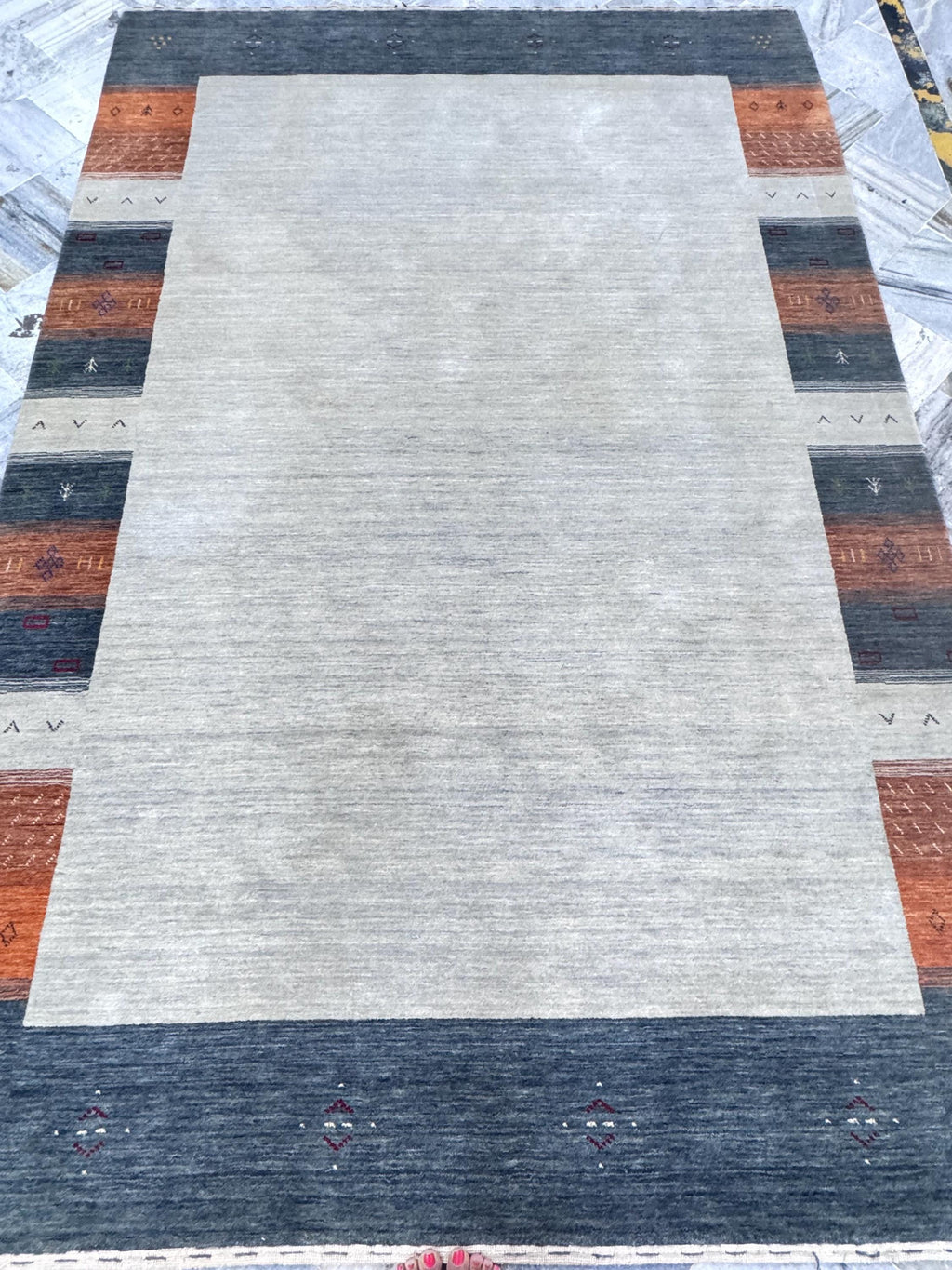 5x8 Authentic Persian Gabbeh Area Rug