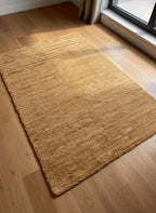 Natural Jute 4x6 Handwoven Area Rug | Minimalist Coastal Boho Decor
