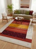 5x8 Vintage Persian Gabbeh Area Rug