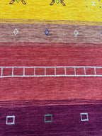 5x8 Vintage Persian Gabbeh Area Rug