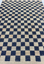 6x8 Natural Classic Checkered Jute Area Rug