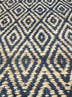 5x8 Natural Jute Diamond Pattern Area Rug